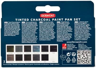 Derwent Tinted Charcoal Paint Pan Set (2306249)