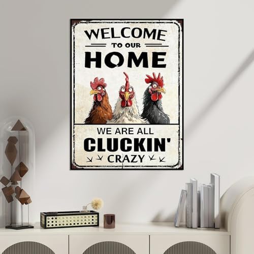 WNPOKN Vintage Farm Chicken Diamond Art Kits for Adults 12x16inch
