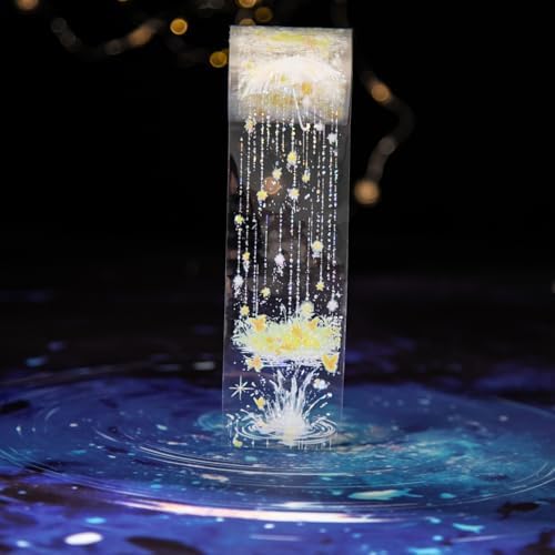 Alideco 6pcs Decorative Adhesive Tapes Vintage Umbrella Raindrops Scenery PET Tape Great for Bullet Journal Supplies, Arts, Scrapbook, DIY Crafts, Planners (yujimenglong)