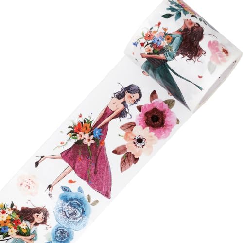 WT Carefree Wide Washi Tape, 50mm x 5m, Original Designs – Not Pre-Cut