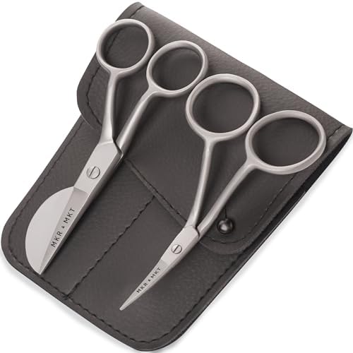 Applique Embroidery Scissors Set - Duckbill & Needlepoint, 4.5", Brushed