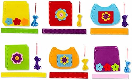 Serabeena Sewing Kit for Kids - Sew Felt Bags | 6 Kits Ages 6-8