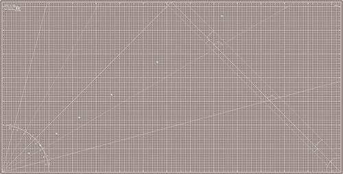Elan Cutting Mat 36x72 Black & Taupe, Extra Large Self Healing Cutting Mat 36 x 72 Inch, 5-Ply Craft Board Black, Hobby Board for Sewing and Quilting