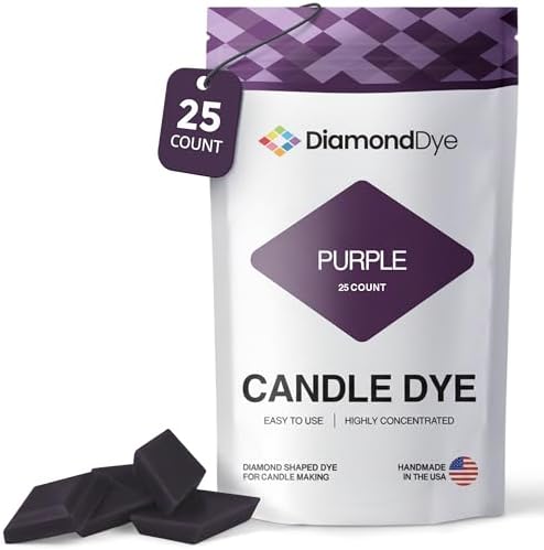 Purple Candle Dye Chips, Soy & Paraffin Candle Making, 25 Pack