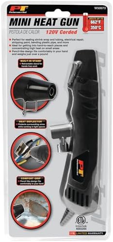 Performance Tool W50073 360W Mini Heat Gun, Compact Shrink Wrap Gun