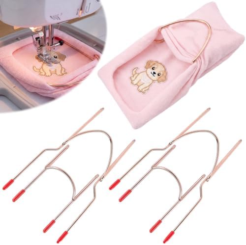 Twistover 4 Pcs Sock Embroidery Hoop for Machine, Adults and Kids