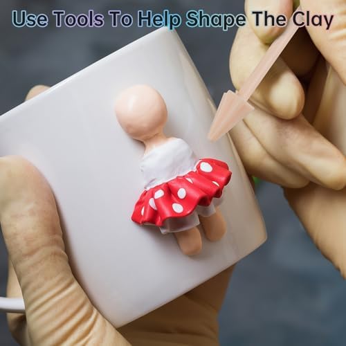 Tomorotec 32 Colors Polymer Clay Kit, 22.4 oz Soft Oven Bake Clay for Kids | Easy to Condition by Hand, Flexible for Blending and Stamping, Accepts Acrylic Paint and Alcohol Ink After Baking