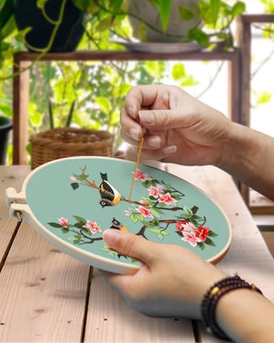 TINDTOP Embroidery Kit for Adult, Owl Embroidery Kit for Beginners