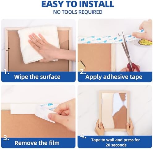 3M Double Sided Tape 0.39"×16.5Ft, Mounting Tape Heavy Duty No Residue
