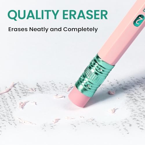 Taja 150 Pack Wood-Cased #2 HB Pencils, Bulk Pack Pre-Sharpened, Macaron