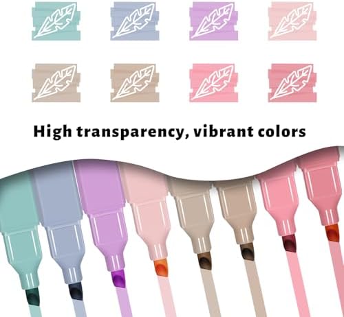 Vitoler Bible Highlighters,Cute Bible Accessories,Chisel Tip 8pcs | No Bleed, Assorted Colors Bible Study for Journaling Planner Notes School Supplie