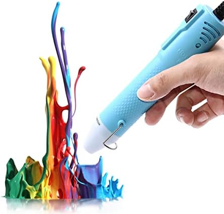 mofa Heat gun,Mini Hot Air Gun Tools Shrink Pen with Stand For DIY Embossing And Drying Paint Multi-Purpose Electric Heating Nozzle 150W 110V (Blue)