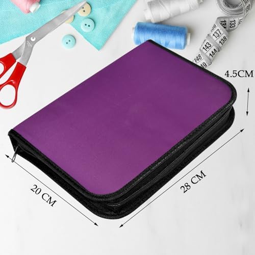 Sewing Kit with Case Portable Sewing Supplies for Home Traveler, Adults, Beginner, Emergency, Contains 60 Sewing Thread, Scissors, Needles, Measure etc（Dark Burgundy，XL)