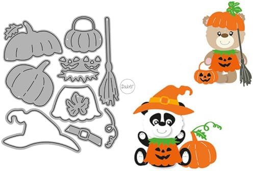 Patchwork Halloween Pumpkin Witch Hat Metal Cutting Dies for Card Making