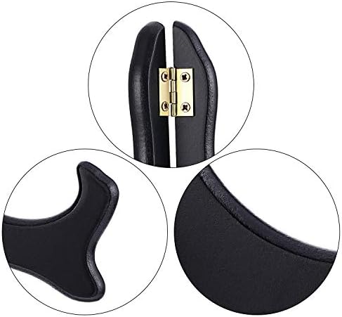 Tatuo 2 Packs Wooden Plate Stands for Display Easel Holders, 10 Inch, Black