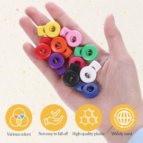 20PCS Knitting Needle Stoppers Knitting Needles Point Protectors Needle Point Locks Plastic Knitting Needles Caps Single Hole Spring Toggle Stitch Stoppers Essential Knitting Accessories for Finger