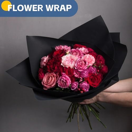 Black Wrapping Paper, 15"×450" Art Craft Kraft Paper Bulletin Board Paper