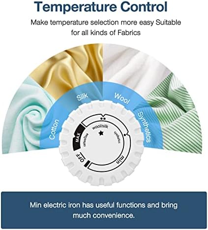Mini Crafts Iron Handy Heat Press Machine Kit Portable with PVC Doormat for Heat Transfer, Charging Base Accessories for DIY T-Shirt Shoe Bag Vinyl Projects