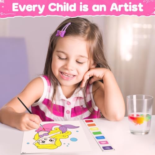 ZIZZ Paint with Water Coloring Books for Toddlers Princess Painting Sets