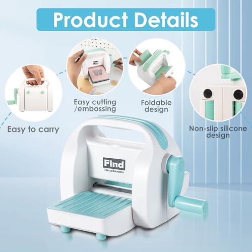 3'' Opening Mini Die Cutting and Embossing Machine for DIY Crafts | Small Die Cut Machine With 3.5" Feed Slot for 3" Paper and Other Materials