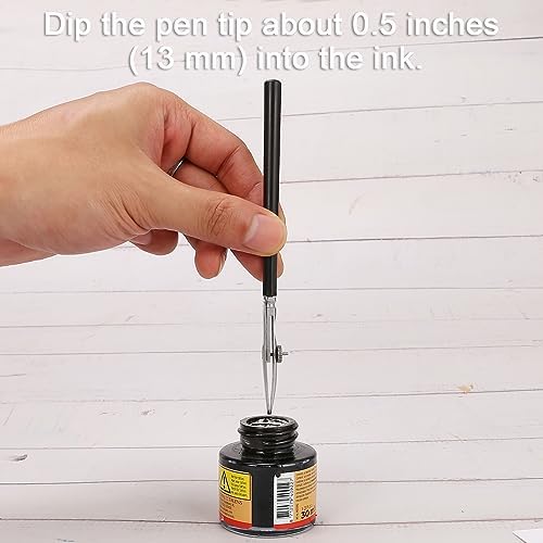 Ruling Pen for Masking Fluid, Cross Hinged Ruling Pen for Cartography, Calligraphy, Fine Line Drawing, Suitable for Use with Masking Fluid, Drawing Ink, Indian Ink and Gouache