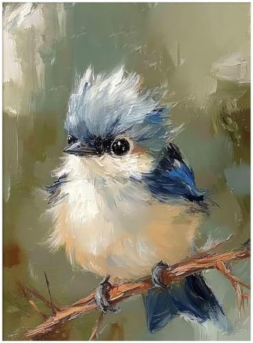 WUDWL Blue Bird Diamond Art Kits for Adult Diamond Painting Kits for Adults