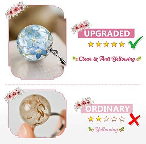 YIEHO 500g UV Resin Kit-Bulk Crystal Clear Hard UV Fast Curing Epoxy Resin Supplies with Mat for Craft Jewelry Making