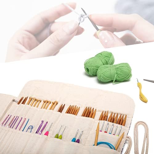 Teamoy Knitting Needle Crochet Hook Case Organizer Holder(up to 11"), Sheep