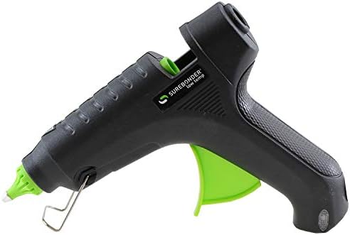 Surebonder L-270 Essentials Series 40 Watt Full Size Low Temperature Hot Glue Gun for use with Wood, Ribbon, Lace, Floral, Fabric, and Foam, Black and Green