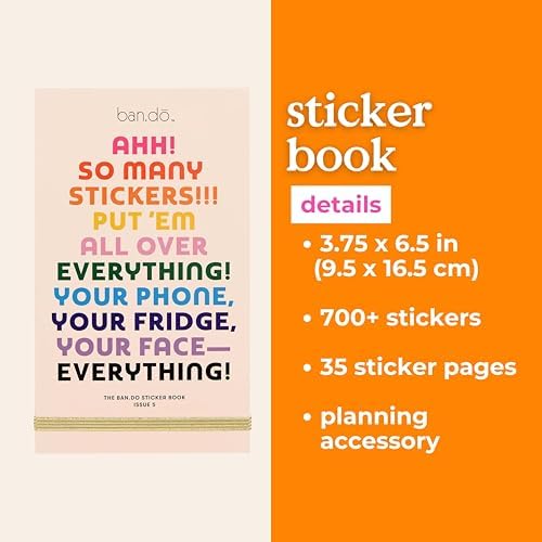 ban.do Aesthetic Planner Sticker Book, Issue 5