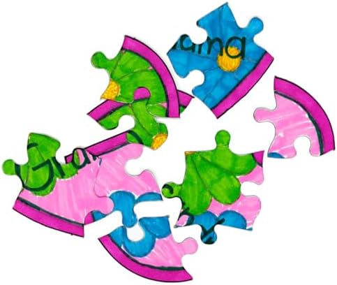 Hygloss 8 Blank Heart Puzzles with Envelopes – 6 x 8 Inches – Ideal for Valentine’s Day Crafts – Write, Draw, and Decorate – 8 Pieces Each