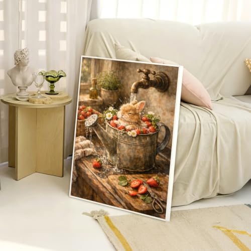 Amaieuin Paint by Numbers Kit for Adults,Canvas Paint by Numbers for Adults,Paint by Numbers Adult DIY Flower Painting Kit for Relax Gifts and Home Wall 20x16in