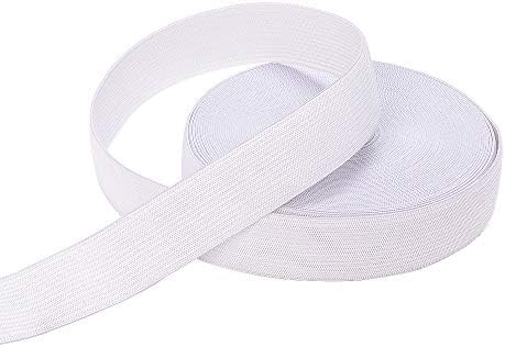 Airisoer Elastic Bands for Sewing 1 Inch x 32 Yards, White