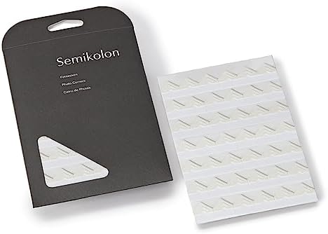Semikolon - Self-Adhesive Photo Corners for Albums, 252 Pieces, Chamois