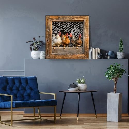 Diamond Art Kits for Adults,Chicken Coop Diamond Painting Kits for Beginner