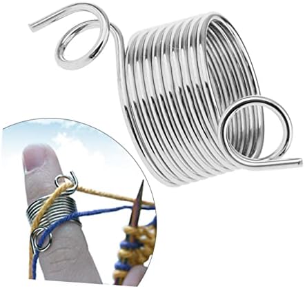 NUOBESTY Knitting Wool Accessories 19mm Metal Yarn Guide Knitting Thimble Perfect Present for Grandma
