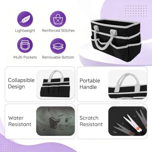 Craft Organizer Tote Bag, Art Supply Storage Bag for Art Supplies
