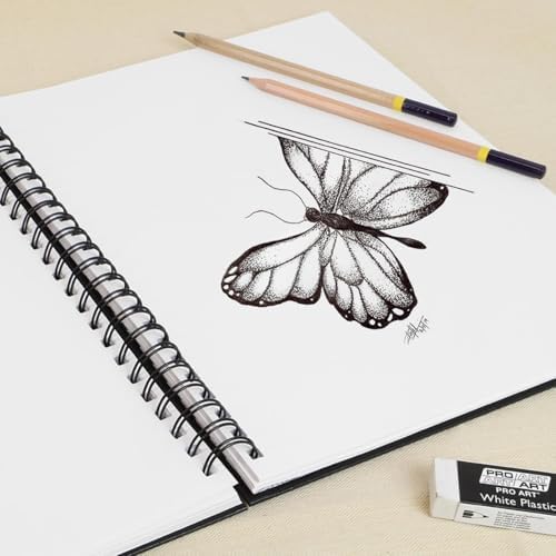 Pro Art Premium Sketch Book 9"x12" 80 Sheets, 70#, Wire, Sketch Book, Sketchbook, Drawing Pad, Pad, Drawing Paper, Art Book, Paper, Sketchbook for