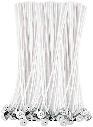 BEADNOVA Candle Wicks 8 Inch 150pcs Large Cotton Wicks for Soy Wax Candles Making Supplies