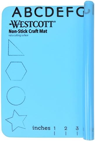 Westcott ‎16815 Projectmate Non-Stick Silicone Mat for Crafts, Glue Guns, Size 12 x 18 In