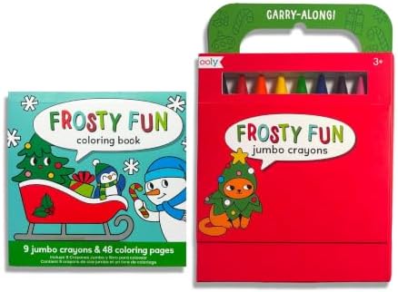 Ooly Carry Along Coloring Book for Kids, 48 Pages – Frosty Fun
