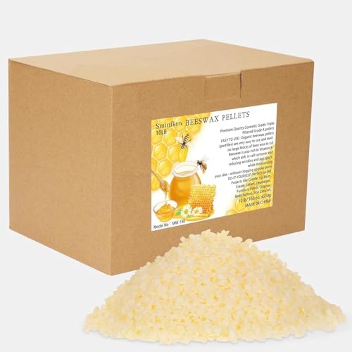10LB Beeswax Pellets Beeswax for Candle Making Beeswax Pellets for Skin Beeswax Beads Beeswax Bulk Beeswax for DIY Making and Craft Project