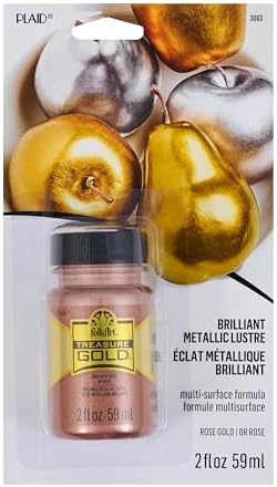 FolkArt Treasure Paint 2oz-Rose Gold, 2 Fl Oz