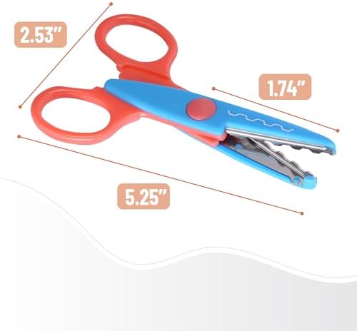 Mr. Pen- Craft Scissors Decorative Edge, 6 Pack, Pastel Colors | Zig Zag Scissors for Crafting, Scrapbooking, Fancy, Pattern, Design