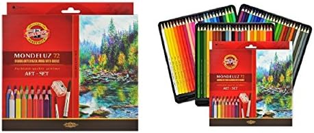 Koh-i-noor Mondeluz Aquarell Drawing Set. 72 Colored Pencils.