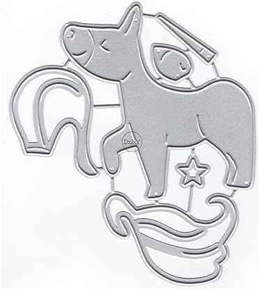 Donkey Tail Metal Cutting Dies for Card Making