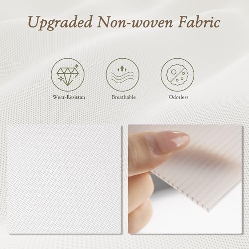 Criusia Drawer Organizers 18-Piece Set, Dresser Organizer for Baby Clothes, Foldable Closet Storage & Drawer Dividers for Underwear, Socks, Nursery (White)
