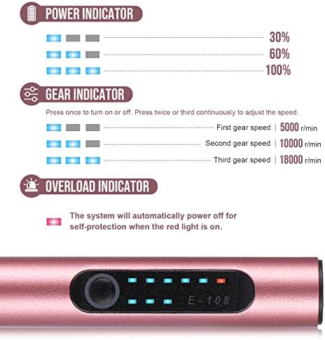 Electric Engraving Pen with 37 Bits, USB Rechargeable Cordless Engraving Machine, Portable DIY Rotary Engraver for Jewelry Wood Glass Stone Carving (Rose red)