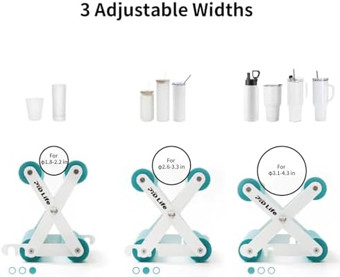 PYD Life Cup Tumbler Cradle Holder with Clamp for Craft Mint Green