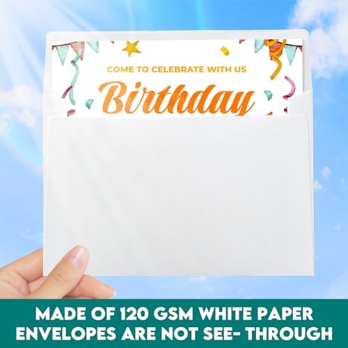 100 Pack White Blank Cards and 100 Pack Envelopes 4x6, Note Greeting Cards and Envelopes Set, Folded Cardstock with Self-Seal Envelope for DIY Greeting Thank you Cards, Invitations in All Occasions